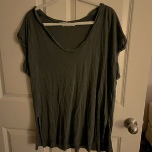 Grey free people tee